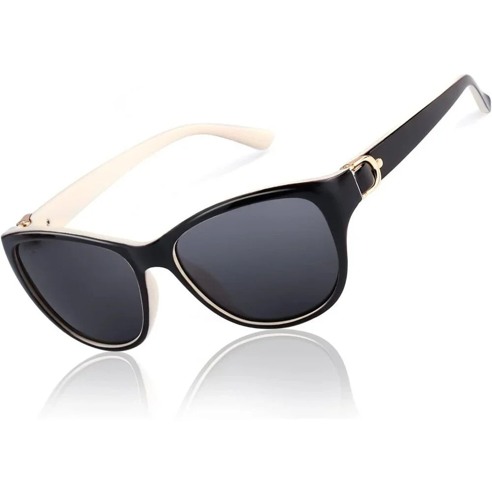 ❤️Women Black Polarized Sunglasses Classic Fashion  Sunglasses Anti Glare